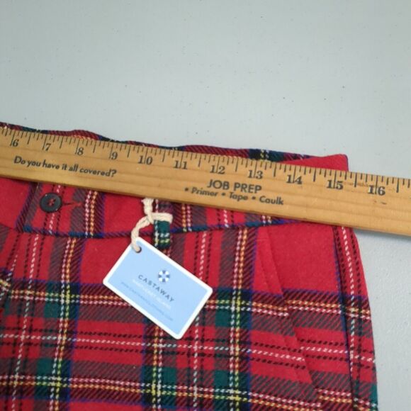 CASTAWAY NANTUCKET 6 Wool Pants Tartan Plaid Christmas new with tags - Picture 4 of 6